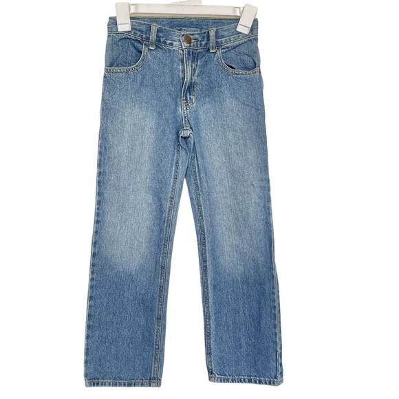 Gymboree Jeans Boys Size 8 Light Wash Denim Back To School Straight Leg Cotton - Picture 4 of 9